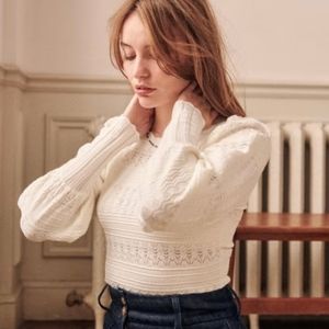 Sezane Roma knit XS ecru